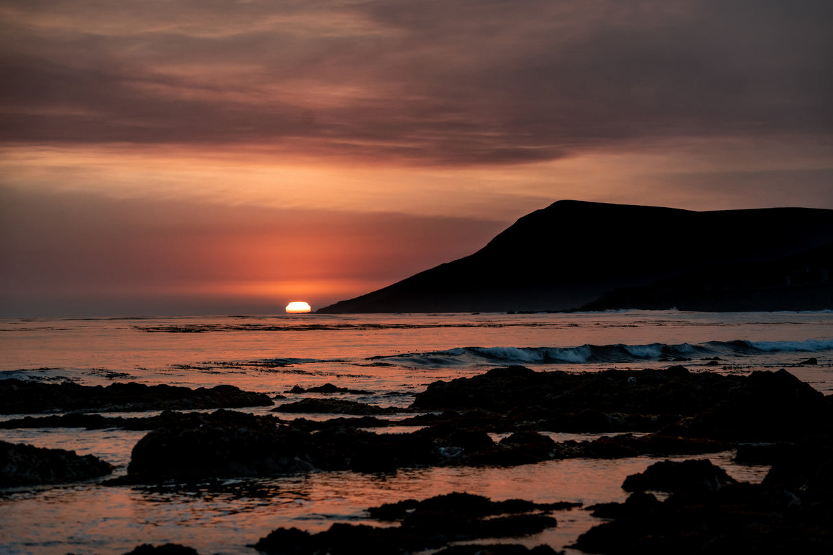 Orange Sunset Poster och Canvastavla