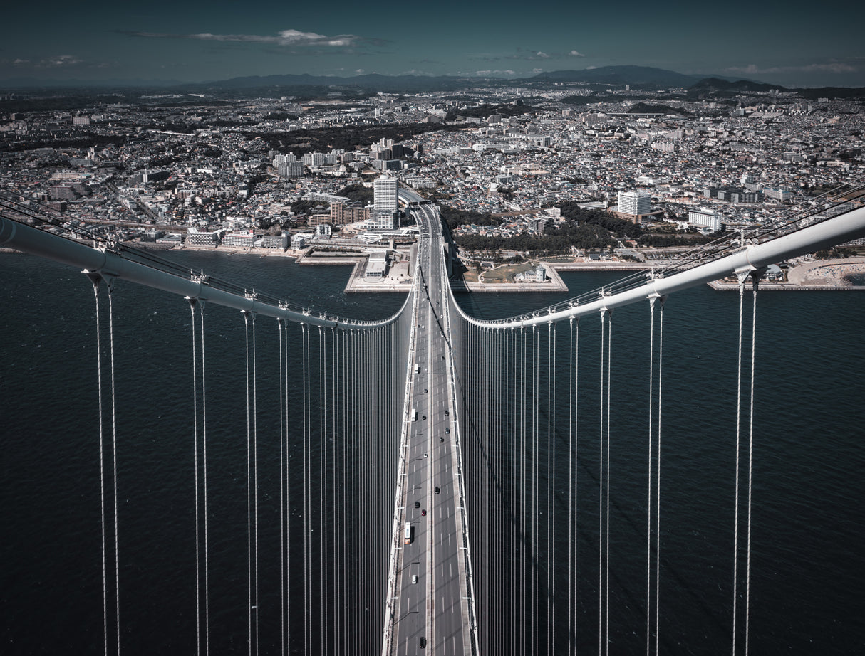 Akashi Kaikyo Bridge Poster och Canvastavla