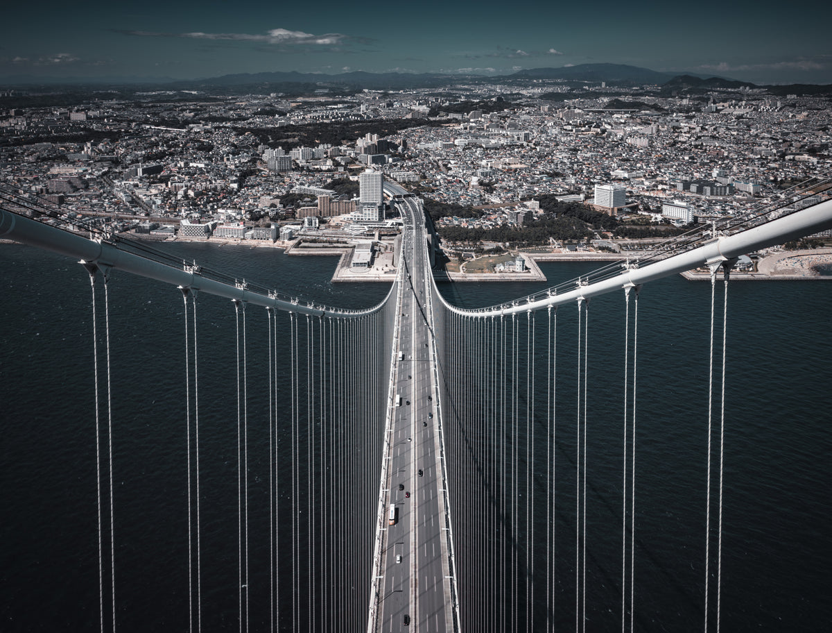 Akashi Kaikyo Bridge Poster och Canvastavla