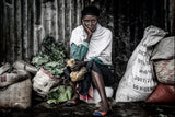 In a market in Ethiopia. Poster och Canvastavla