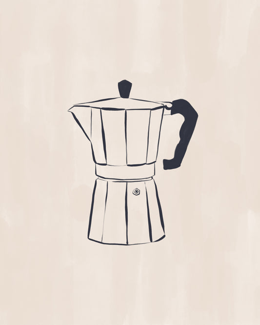 Cafetiere By Ivy Green Illustrations Poster och Canvastavla