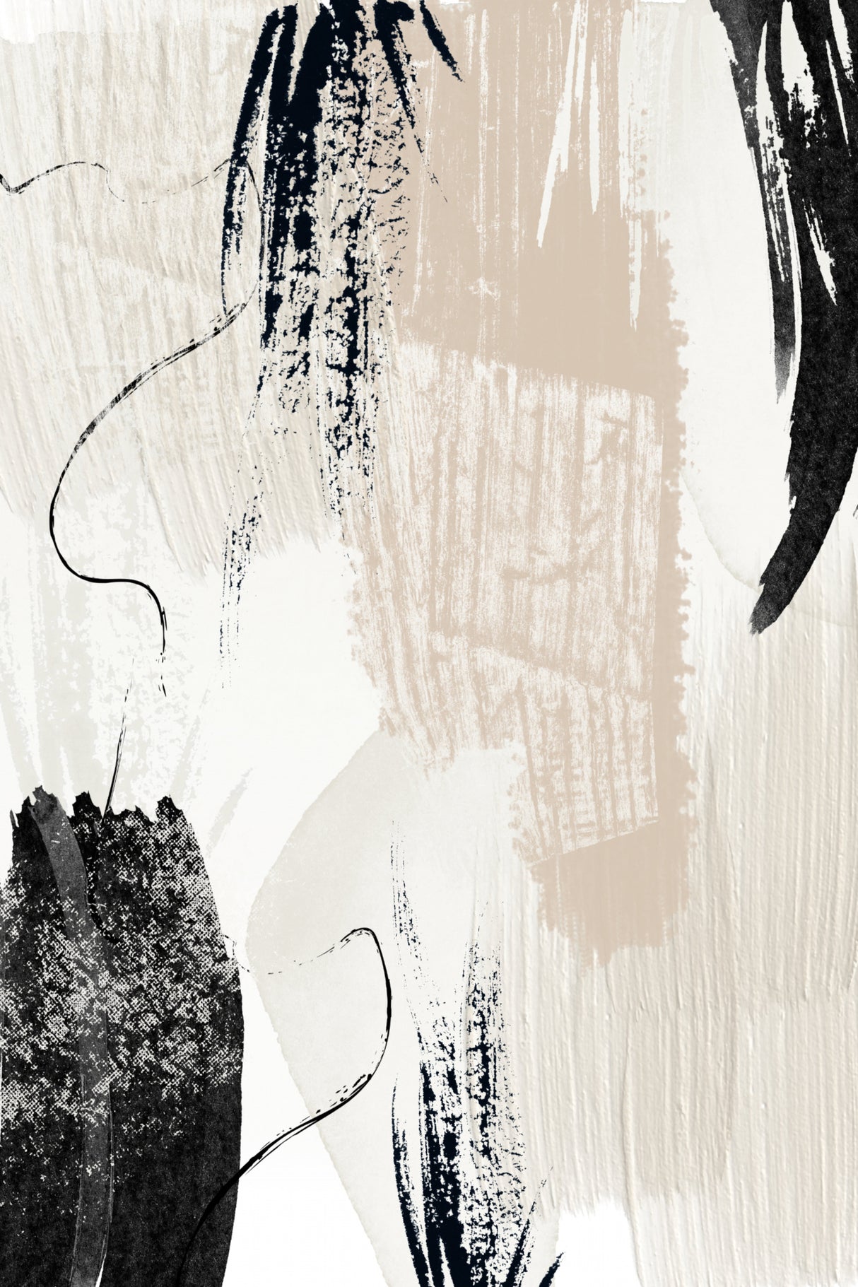 Brush strokes-3 Poster och Canvastavla
