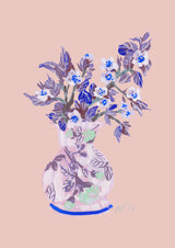 Apple Blossom - Coral Vas och keramikposter