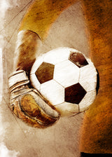 Football Soccer Sport Art 5 Poster och Canvastavla