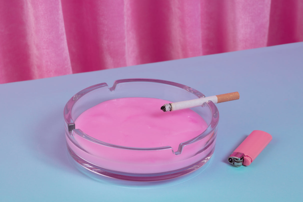 Smoke in pink Poster och Canvastavla