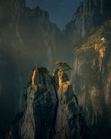Sunshine in Huangshan Poster och Canvastavla