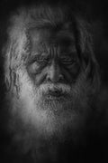 Old Rajasthani man from Varanasi Poster och Canvastavla