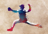 Baseball Sport Art 8 Poster och Canvastavla