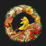 Goldfinch In Flowers Garland.png Poster och Canvastavla