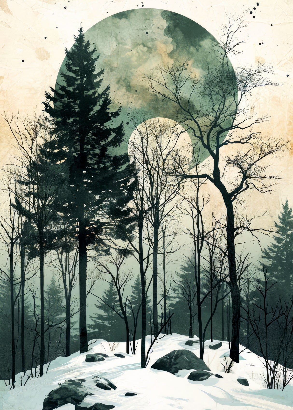 Nature 8 landscape Poster och Canvastavla