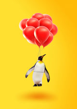 Antarctic Airlines Poster och Canvastavla