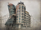 Dancing Building Poster och Canvastavla