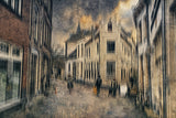 In the streets of Zutphen, a hanseatic city Poster och Canvastavla