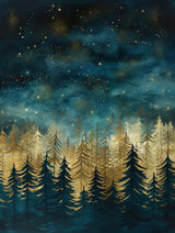 Teal and Gold 2 Poster och Canvastavla