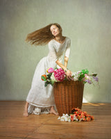Flower Girl Poster och Canvastavla