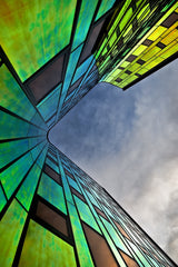 Rainbow Building Poster och Canvastavla