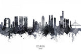 Osaka Japan Skyline Poster och Canvastavla