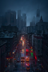 Raining China Town Poster och Canvastavla