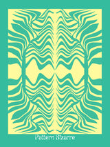 Pattern Bizarre Tropical Palm Leaf In Green Poster och Canvastavla