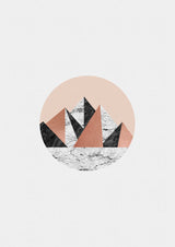 Geometric Landscape I Poster och Canvastavla