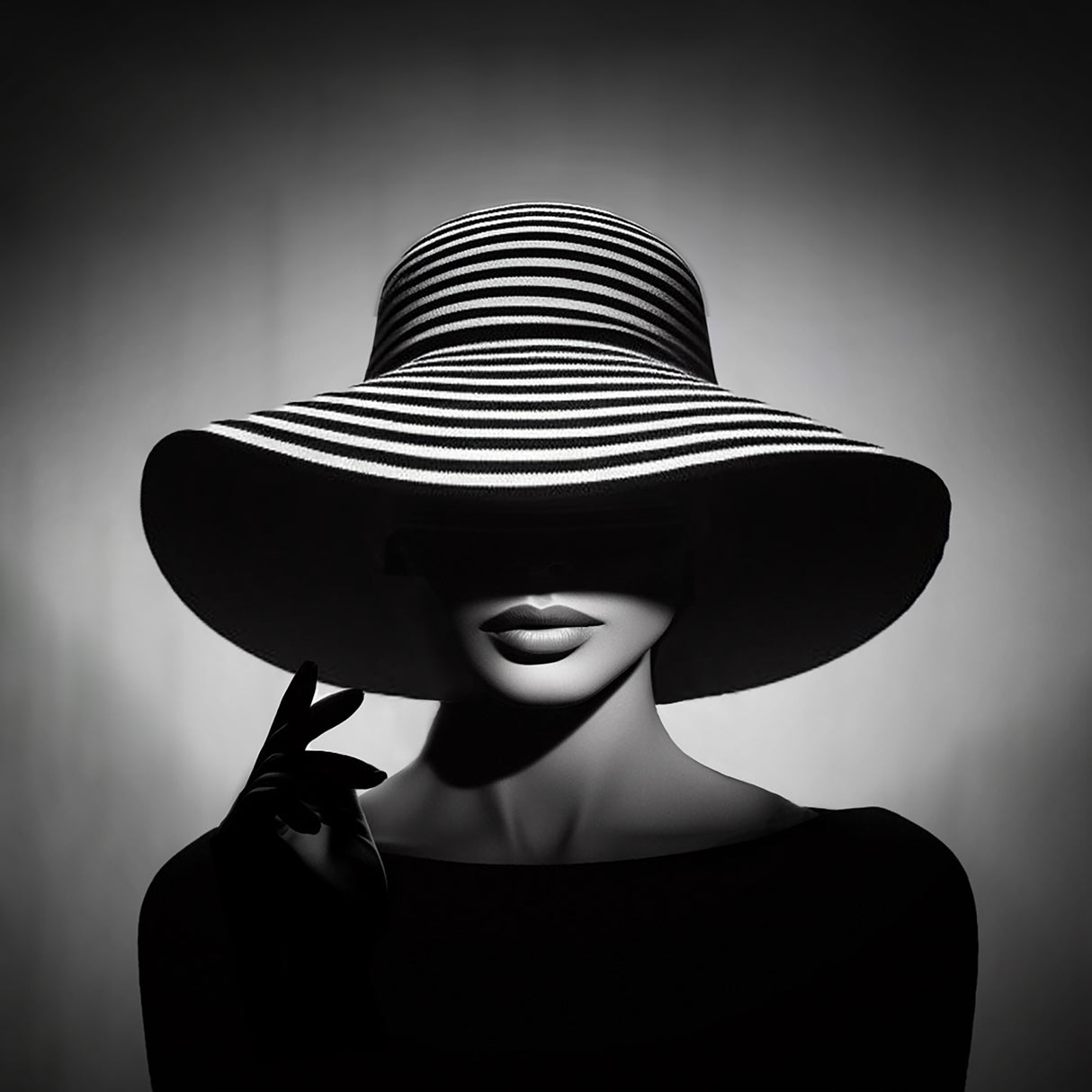 girl in hat Poster och Canvastavla
