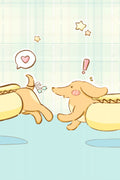 Lovely Dachshund Dog Poster och Canvastavla