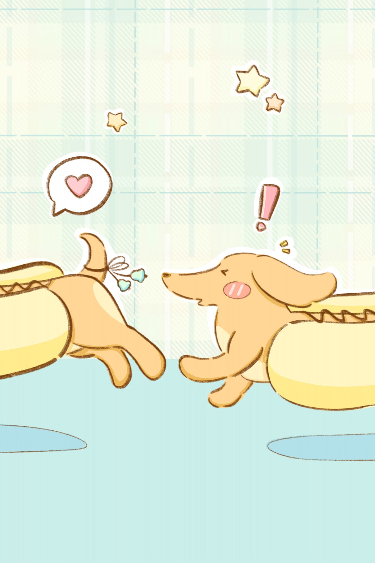 Lovely Dachshund Dog Poster och Canvastavla