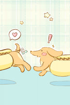 Lovely Dachshund Dog Poster och Canvastavla