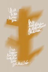 Yellow ochre arrangement 02 Poster och Canvastavla