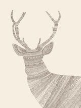 Stag Beige Poster och Canvastavla