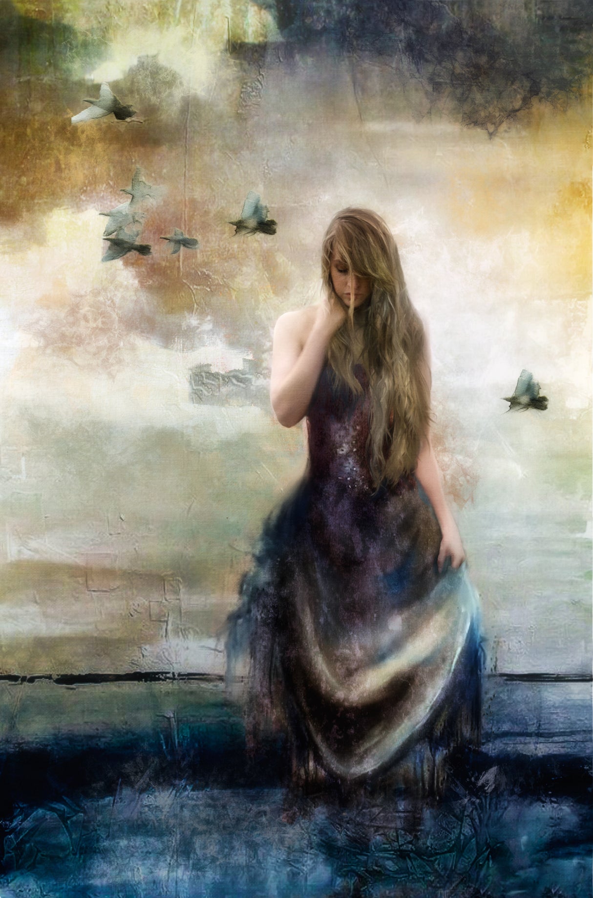 ‘…time stand still as I gaze in her waters…’ Poster och Canvastavla