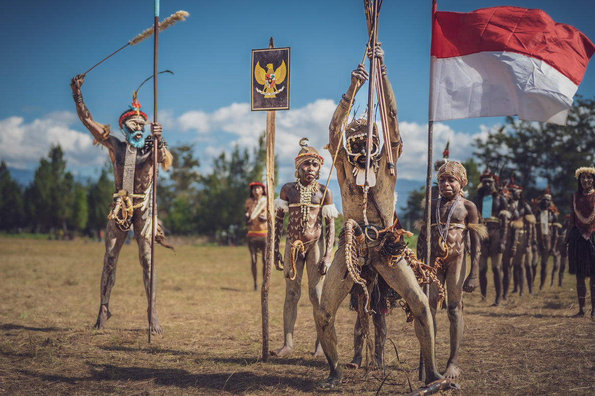 Merdeka, Baliem Festival, Indonesia Poster och Canvastavla