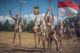 Merdeka, Baliem Festival, Indonesia Poster och Canvastavla