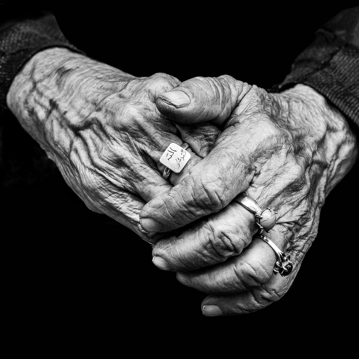 Grandmother's hands Poster och Canvastavla