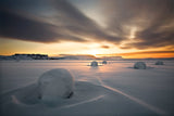 Snow bales Poster och Canvastavla