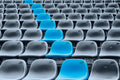 Row Blue Poster och Canvastavla