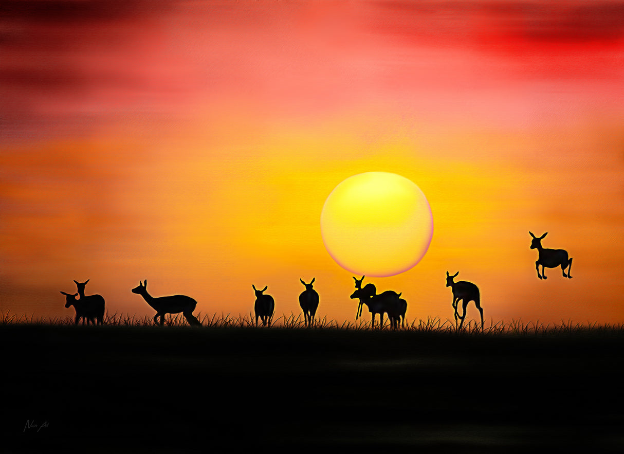 Impala Crepuscule Poster och Canvastavla