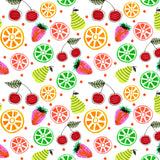 Green Orange Red Fruit Bowl Poster och Canvastavla