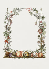 Hand Drawn Botanical Frame Poster och Canvastavla