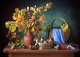 Autumn still life with mushrooms Poster och Canvastavla