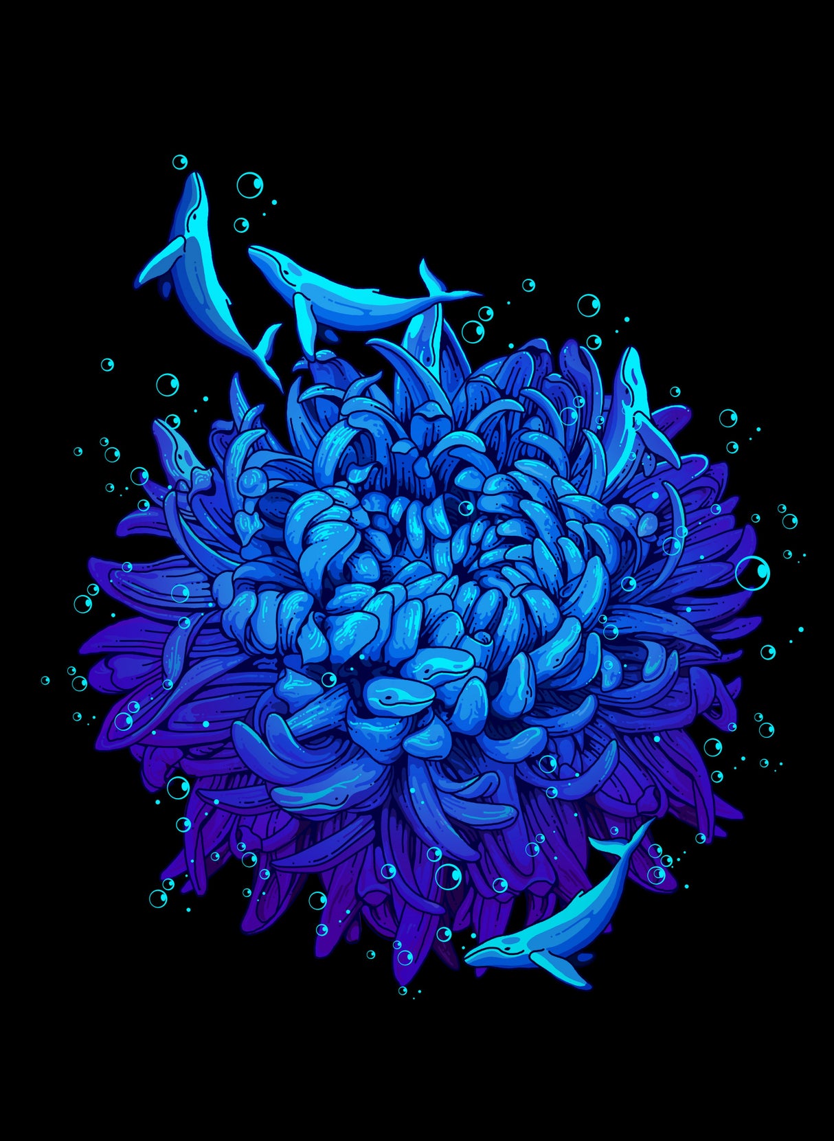 sea flower Poster och Canvastavla