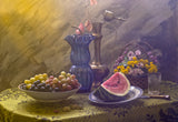 Still Life With Melon Poster och Canvastavla