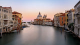Canal Grande - sunset Poster och Canvastavla