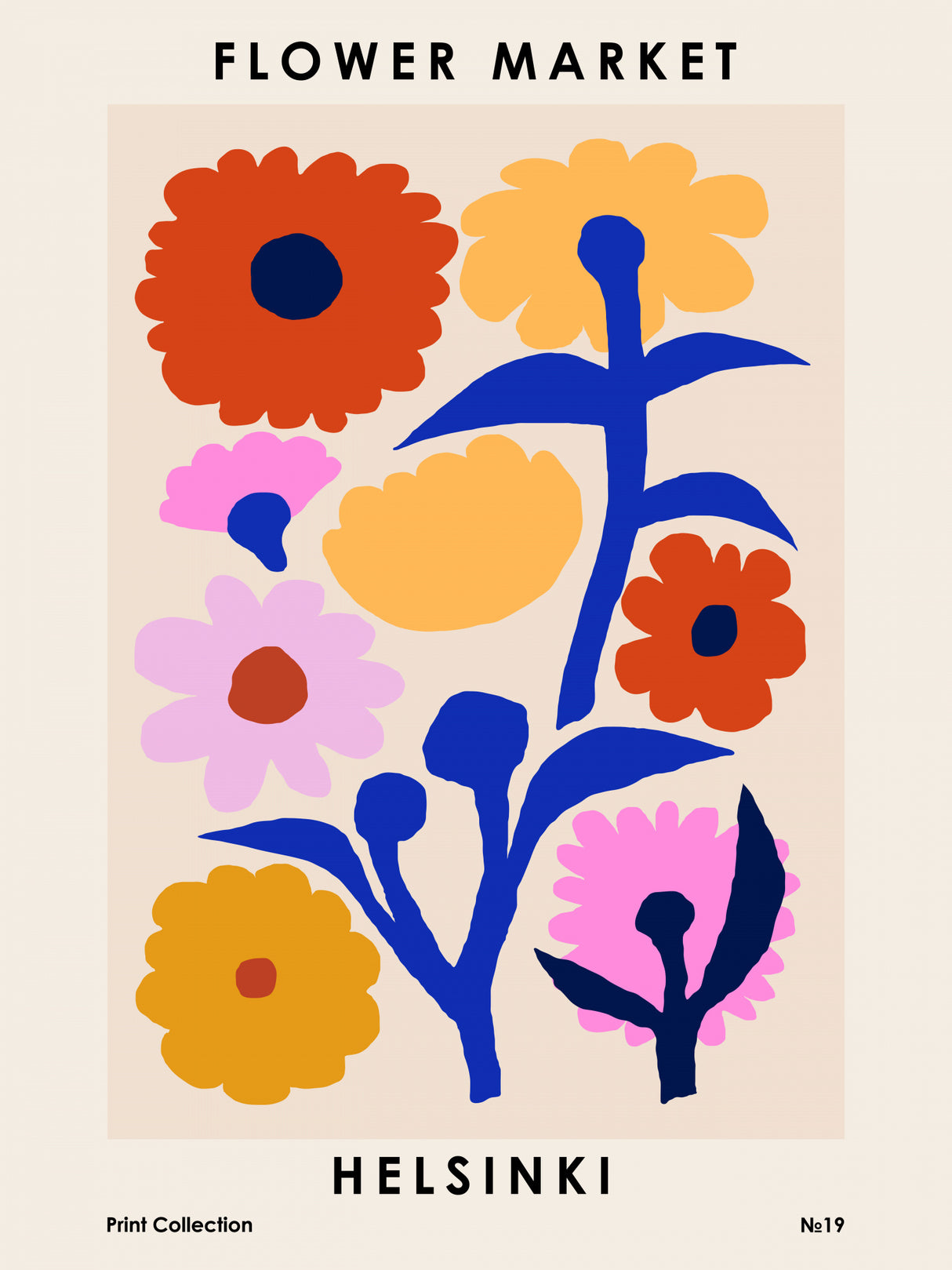 Flower Market. Helsinki Poster och Canvastavla