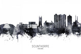 Scunthorpe England Skyline Poster och Canvastavla