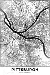 Pittsburgh Poster och Canvastavla