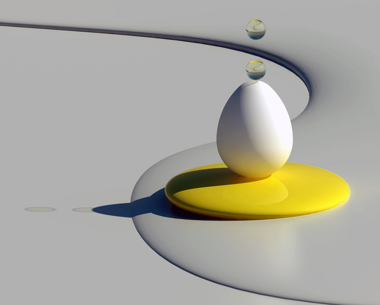 Egg Shapes Poster och Canvastavla