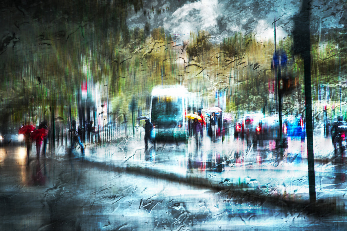 Tram stop Poster och Canvastavla