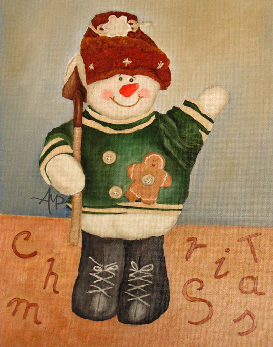 Snowman Junior.png Poster och Canvastavla