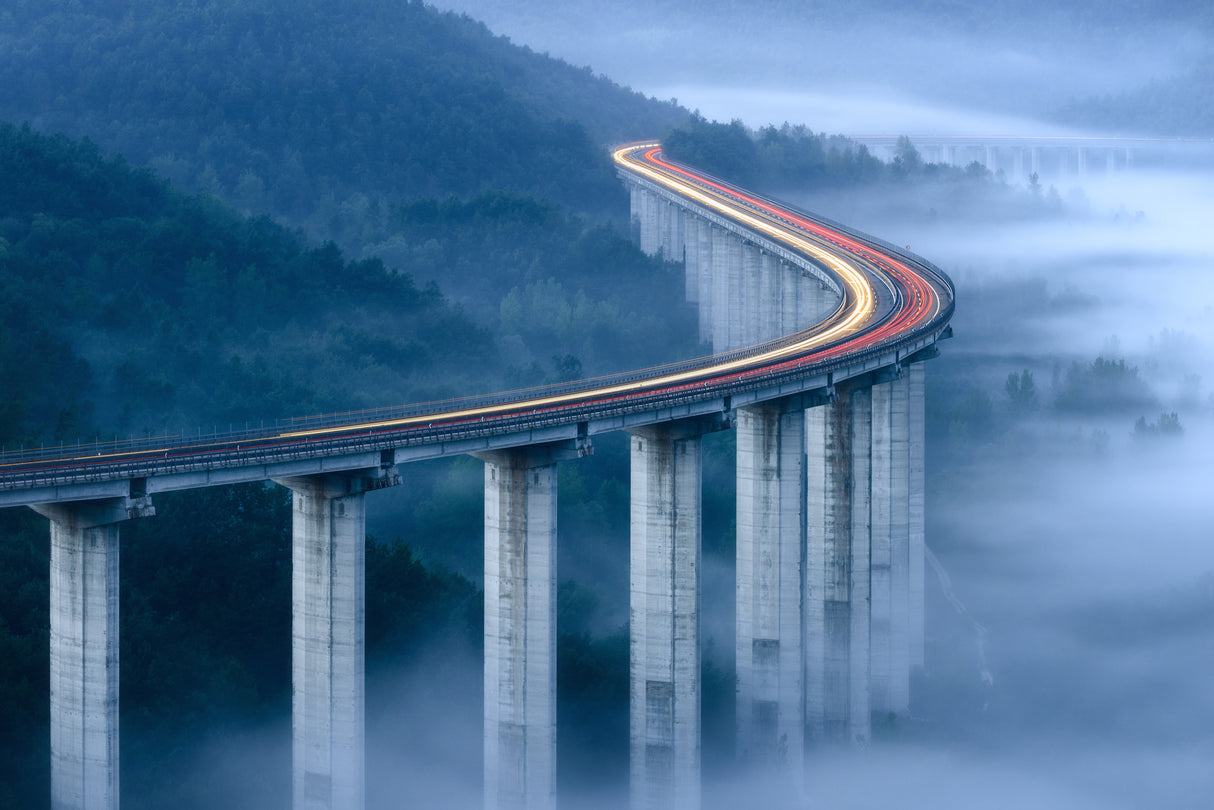 Il viadotto di Pietrasecca (IT) Poster och Canvastavla